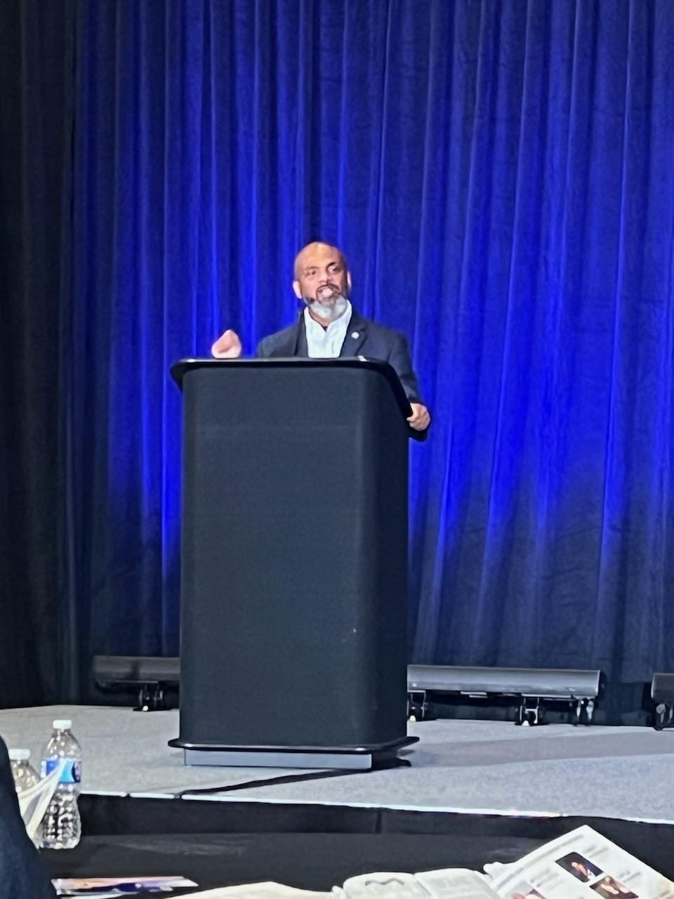 KC Capers speaking at leadership conference